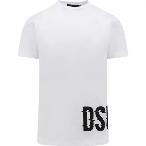Logo Print Cotton T-Shirt , male, Sizes: S, 2XL, XL, M, L, 3XL - Dsquared2 - Modalova