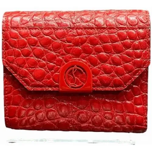 Pre-owned Leather wallets , female, Sizes: ONE SIZE - Christian Louboutin Pre-owned - Modalova