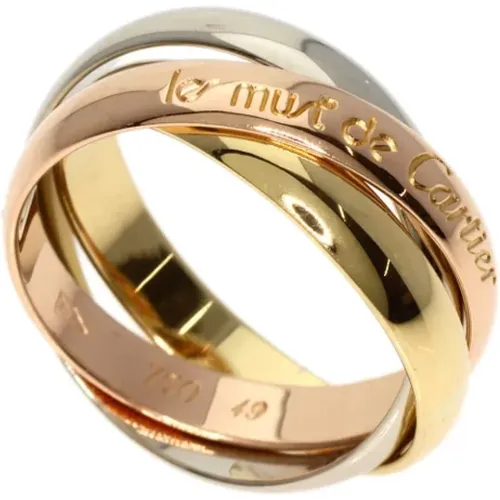 Pre-owned Jewellery, female, , Size: ONE SIZE Pre-owned Rose Gold rings - Cartier Vintage - Modalova