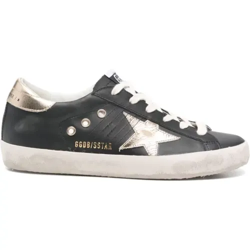 Distressed Sneakers with Metallic Panels , female, Sizes: 3 UK, 4 UK - Golden Goose - Modalova