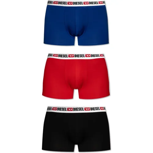 Bottoms, male, , Size: 2XL Three-pack of boxer shorts Umbx-Shawnthreepack - Diesel - Modalova