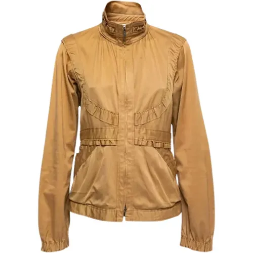 Pre-owned Jackets, female, , Size: L Pre-owned Cotton outerwear - Yves Saint Laurent Vintage - Modalova