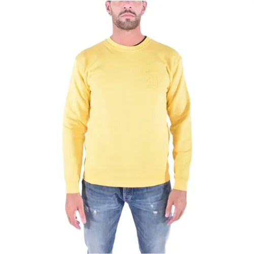 Men Crewneck Sweatshirt with Logo , male, Sizes: XL - Dondup - Modalova