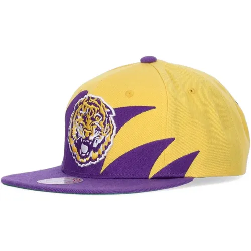 Caps, male, , Size: ONE SIZE LSU Tigers Basketball Cap Snapback - Mitchell & Ness - Modalova