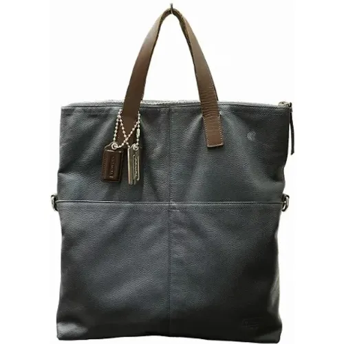 Pre-owned Tote Bags, male, , Size: ONE SIZE Pre-owned Leather handbags - Coach Pre-owned - Modalova