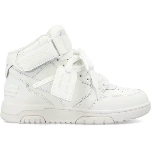 Off , Mid-High Sneakers with Perforated Details , female, Sizes: 6 UK, 5 UK - Off White - Modalova