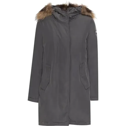 Fur Collar Bomber Jacket , female, Sizes: L, XL, M, S - Alessandro Dell'Acqua - Modalova