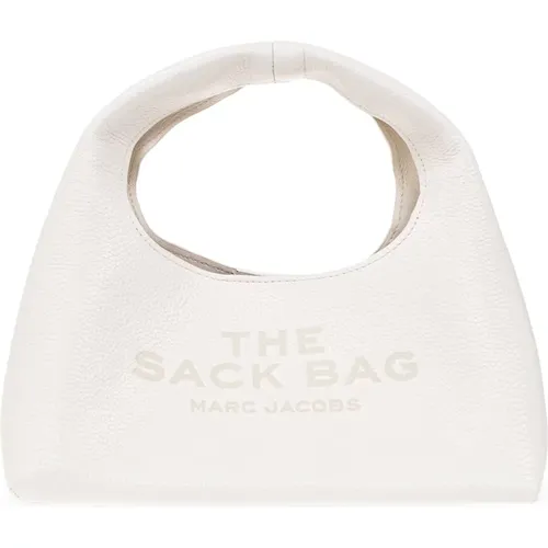 Weiße Mini Sack Tasche mit Logo - Marc Jacobs - Modalova