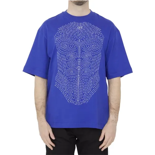 Body Stitch Skate T-Shirt , male, Sizes: M - Off White - Modalova