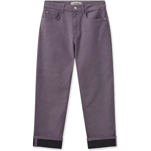 Relaxed Fit Delight Jeans in Iris Orchid , female, Sizes: W33 - MOS MOSH - Modalova
