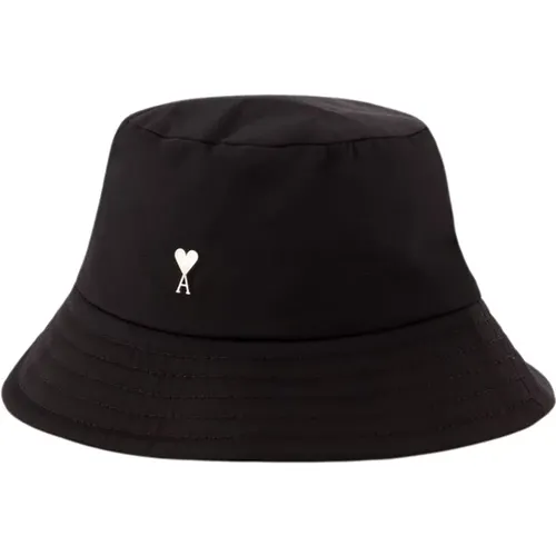 Hats, unisex, , Size: 56 CM Synthetic Bucket Hat Acetate - Ami Paris - Modalova