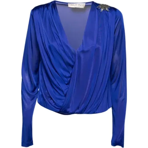 Pre-owned Shirts & Blouses, female, , Size: M Pre-owned Fabric tops - Emilio Pucci Pre-owned - Modalova