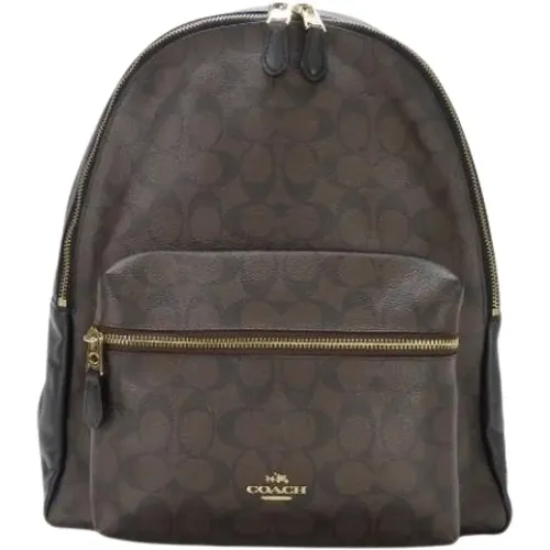 Pre-owned Backpacks, female, , Size: ONE SIZE Pre-owned Leather Backpack - Coach Pre-owned - Modalova