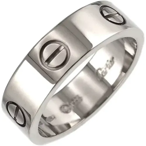 Pre-owned Jewellery, female, , Size: ONE SIZE Pre-owned White Gold rings - Cartier Vintage - Modalova