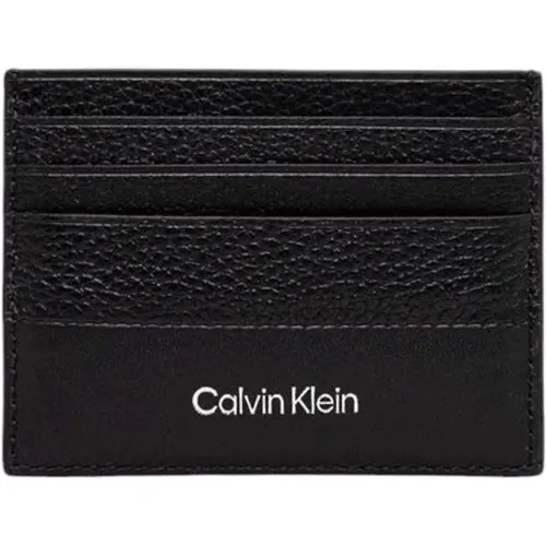 Wallets & Cardholders, male, , Size: ONE SIZE Leather Men's Wallet Fall/Winter - Calvin Klein - Modalova