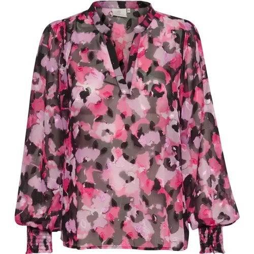 Floral Blouse Top & T-Shirt , female, Sizes: 3XL - Kaffe - Modalova