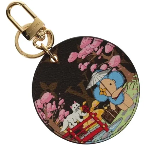 Pre-owned Accessories, female, , Size: ONE SIZE Pre-owned Canvas Key-Holder - Louis Vuitton Vintage - Modalova