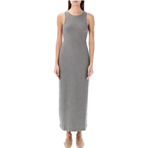 Womens Clothing Dress Grey Melange Ss24 , female, Sizes: S - By Malene Birger - Modalova