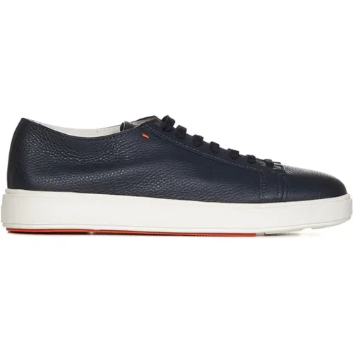 Sneakers, male, , Size: 8 1/2 US Ss23 Low-Top Sneakers - Santoni - Modalova