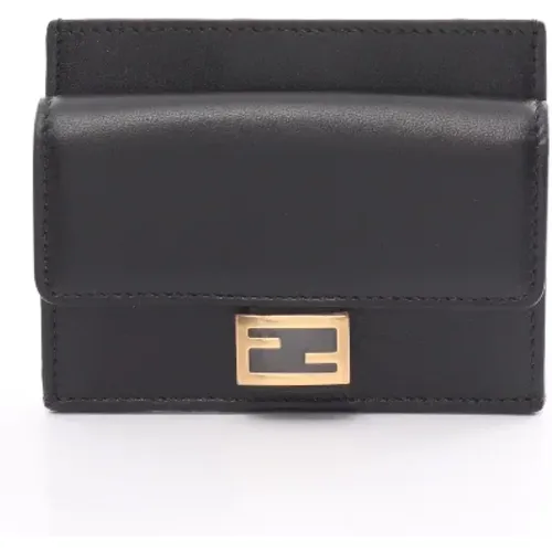 Pre-owned Wallets, female, , Size: ONE SIZE Pre-owned Leather wallets - Fendi Vintage - Modalova