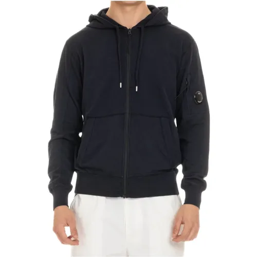 Hoodies, male, , Size: 2XL Full Zip Cotton Sweater - C.P. Company - Modalova