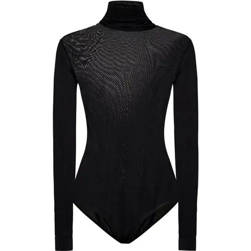 Body, female, , Size: XS Turtleneck Bodysuit with Four Stitches - Maison Margiela - Modalova