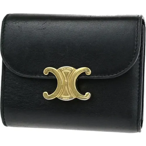 Pre-owned Wallets, female, , Size: ONE SIZE Pre-owned Leather wallets - Celine Vintage - Modalova