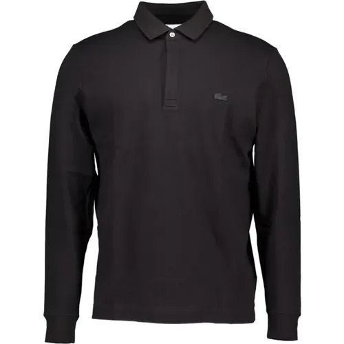 Schwarzes Polo-Shirt , Herren, Größe: 2XL - Lacoste - Modalova