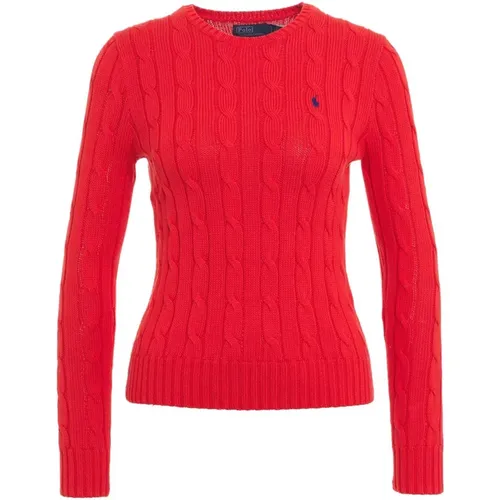 Roter Strick Ss24 Damenbekleidung , Damen, Größe: M - Ralph Lauren - Modalova