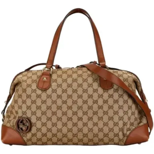 Pre-owned Handbags, female, , Size: ONE SIZE Pre-owned Canvas gucci-bags - Gucci Vintage - Modalova