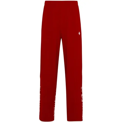 Straight Trousers, male, , Size: L Track Pants Elevate Street Style - Marcelo Burlon - Modalova