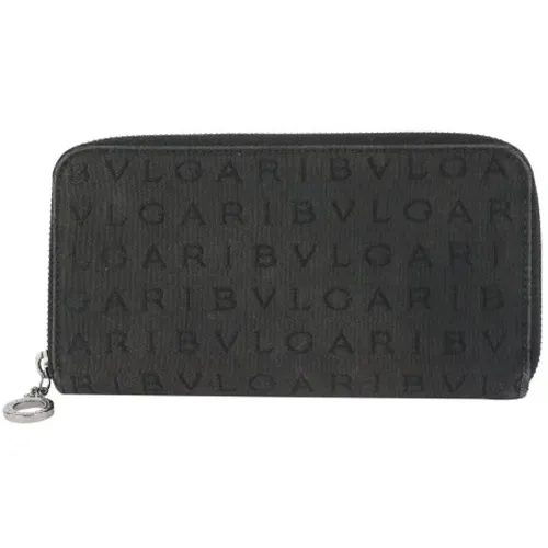 Pre-owned Wallets, female, , Size: ONE SIZE Pre-owned Canvas wallets - Bvlgari Vintage - Modalova