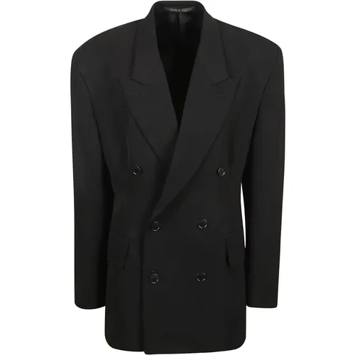 Schwarze Jacken mit Taillenbindung - Balenciaga - Modalova