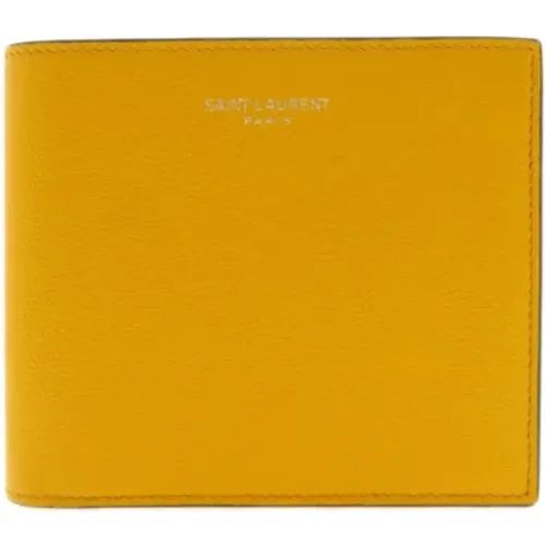 Pre-owned Wallets, female, , Size: ONE SIZE Pre-owned Leather wallets - Yves Saint Laurent Vintage - Modalova