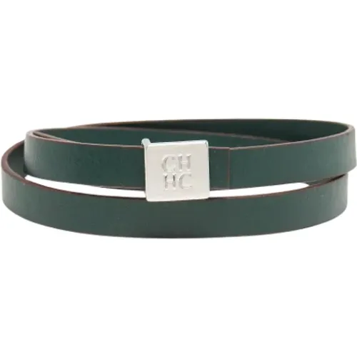 Pre-owned Jewellery, male, , Size: ONE SIZE Pre-owned Leather bracelets - Carolina Herrera Pre-owned - Modalova