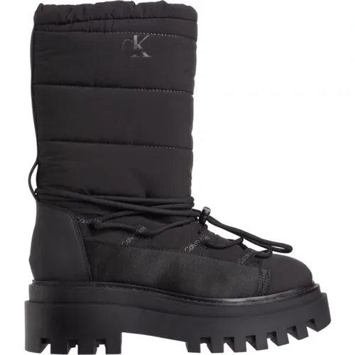 Flatform Snow Boots , female, Sizes: 4 UK, 8 UK, 6 UK - Calvin Klein Jeans - Modalova