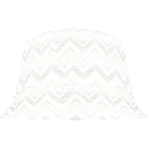 Hats, unisex, , Size: ONE SIZE Zig Zag Cotton Bucket Hat - Missoni - Modalova