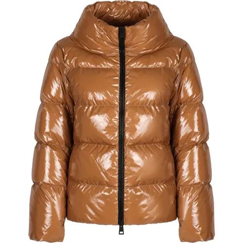 Glänzende Daunenjacke , Damen, Größe: L - Herno - Modalova