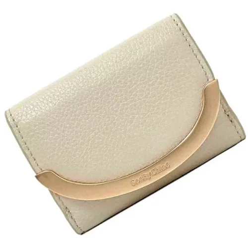 Pre-owned Wallets, female, , Size: ONE SIZE Pre-owned Leather wallets - Chloé Pre-owned - Modalova