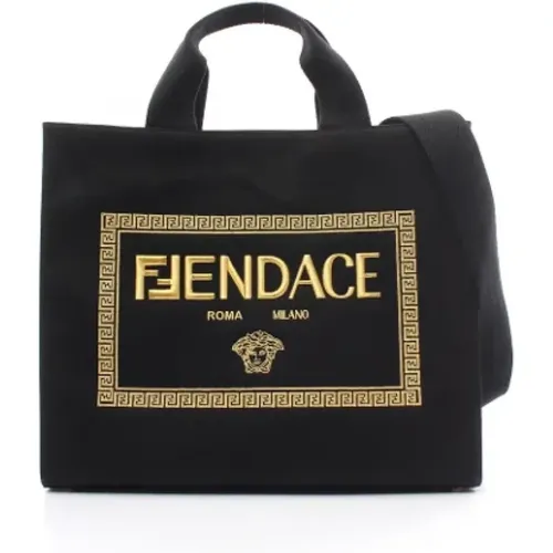 Pre-owned Tote Bags, female, , Size: ONE SIZE Pre-owned Canvas fendi-bags - Fendi Vintage - Modalova