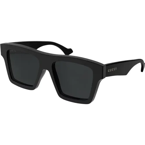 Grey Sunglasses , male, Sizes: 55 MM - Gucci - Modalova