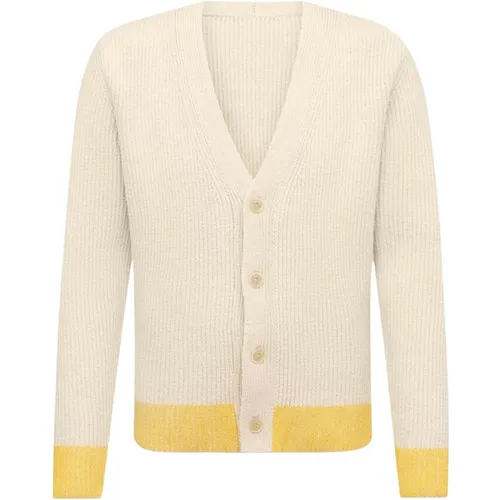 White V-Neck Sweater Aw22 , male, Sizes: M - Jacquemus - Modalova