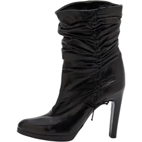 Pre-owned Leder boots , Damen, Größe: 41 EU - Gucci Vintage - Modalova