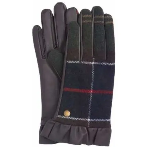 Tartan Lederhandschuhe Elishaw Modell , Herren, Größe: S - Barbour - Modalova