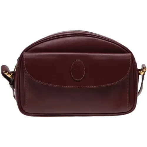 Pre-owned Cross Body Bags, female, , Size: ONE SIZE Pre-owned Leather shoulder-bags - Cartier Vintage - Modalova