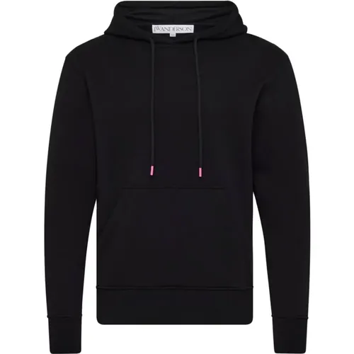 Schwarzer Pullover mit Spitzen-Details , Herren, Größe: XL - JW Anderson - Modalova