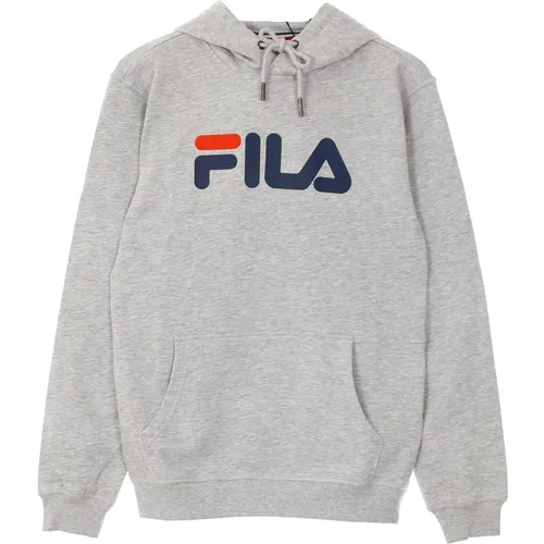 Hellgrau Melange Kängurutasche Hoodie , Herren, Größe: XS - Fila - Modalova