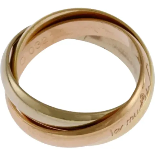 Pre-owned Jewellery, female, , Size: ONE SIZE Pre-owned Rose Gold rings - Cartier Vintage - Modalova