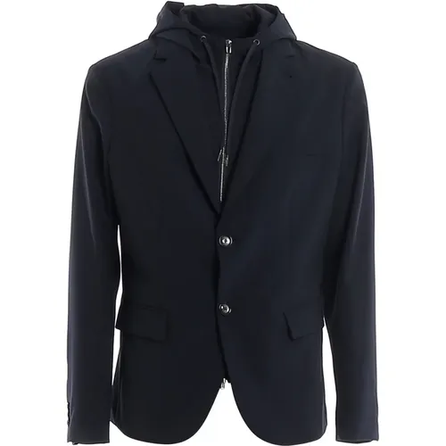 Noos Men`s Jackets Coats , male, Sizes: L - Emporio Armani - Modalova