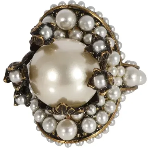 Pre-owned Perlen ringe - Gucci Vintage - Modalova